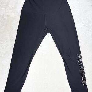 Peloton Solfire Women’s Size Medium Black Athletic Cycling Cropped Leggings
